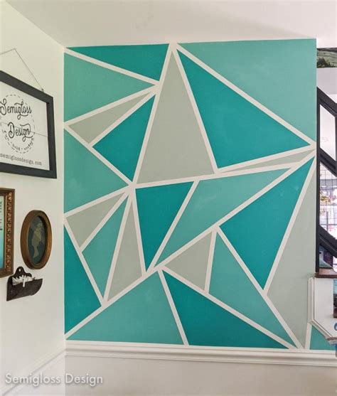 The Easy Way To Paint A Geometric Accent Wall Semigloss Design