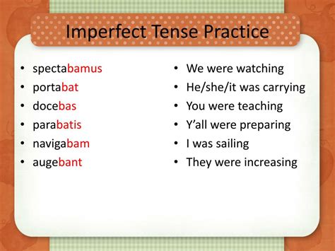 Ppt Imperfect Tense Verbs Powerpoint Presentation Free Download Id
