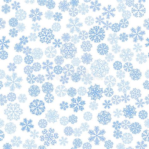 Vector Winter Snow Light Seamless Pattern Stock Illustration