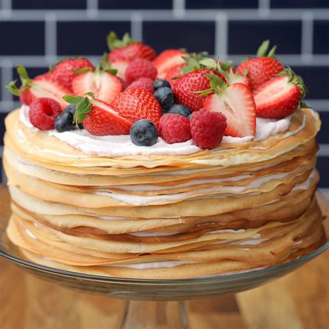 Eating tropical fruits, roaming the forests, and lounging on beaches made. Berry Crepe Cake - Cooking TV Recipes
