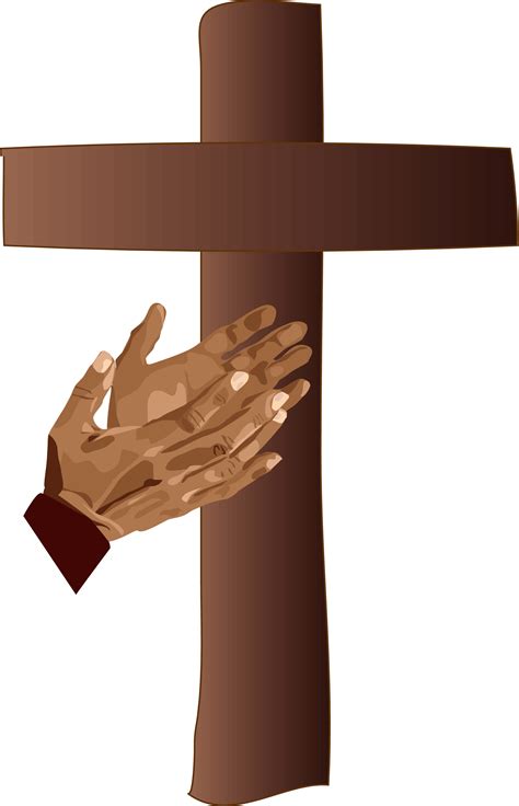 Cross With Praying Hands Clipart 20 Free Cliparts Download Images On