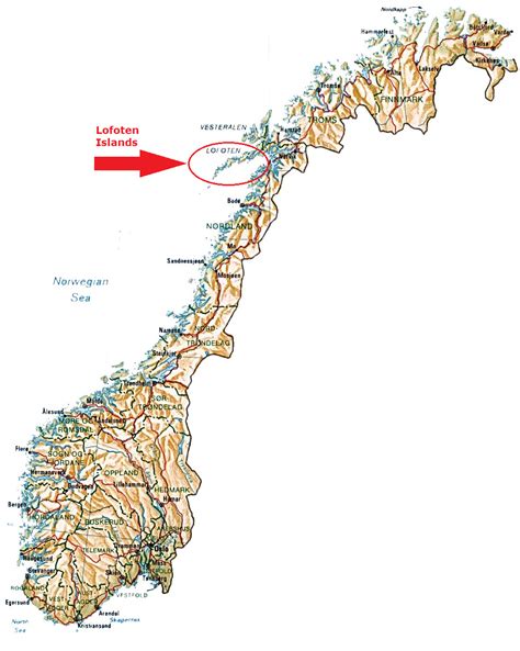 Lofoten Norway Map