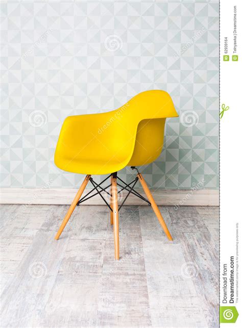Modern Yellow Chair Stock Photo Image Of Living Concept 62939164