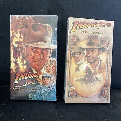 INDIANA JONES AND The Temple Of Doom VHS 1984 The Last Crusade 1989