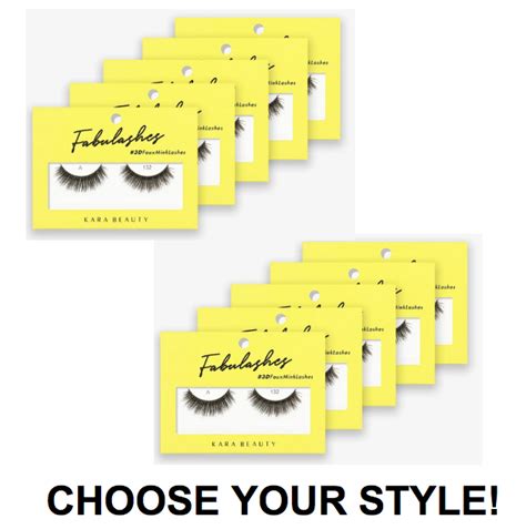 3pcs Kara Beauty Fabulashes 3d Natural Look Faux Mink Lashes Choose Your Style Ebay