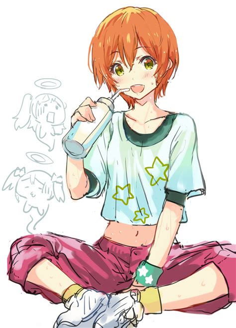 Cute Anime Girl With Short Orange Hair Gambarku