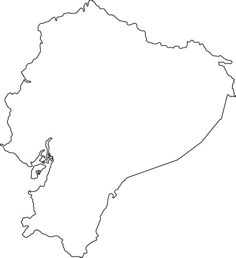 Ecuador Outline Map