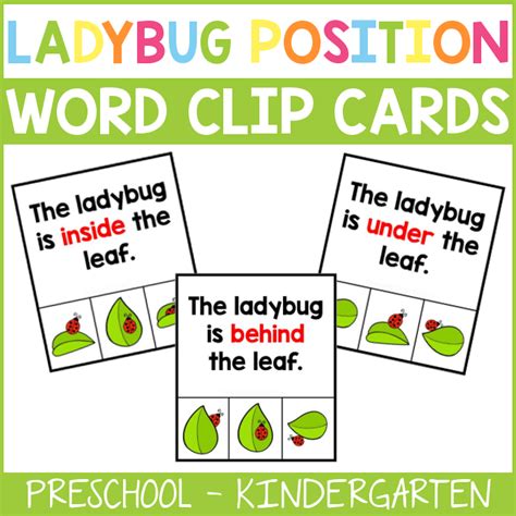 The kata works with this code. Ladybug Clip Cards - Position Words - From ABCs to ACTs