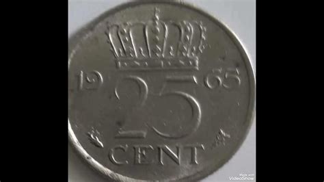 1965 Netherland And 25 Cents Queen Juliana Coin Value Youtube