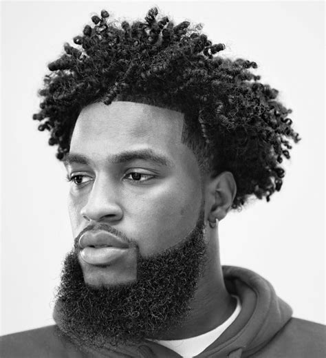 Black Men Twist Hair Cut Wavy Haircut