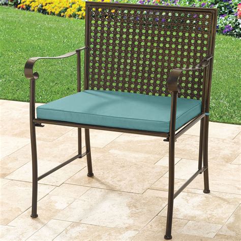 Oversized Metal Folding Chair With Cushion Brylane Home