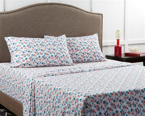 Mainstays Thread Count Novelty Bedding Sheet Set White Full Cotton Walmart Com