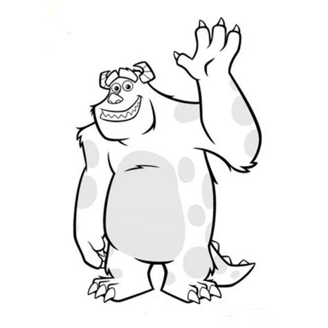 Coloring Page Sulley Monsters And Cie Free Printable Coloring