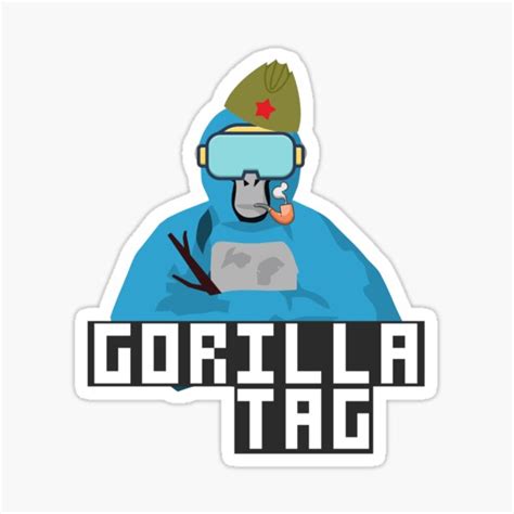 Gorilla Tag Blue Gorilla Sticker For Sale By Uzal11 Redbubble