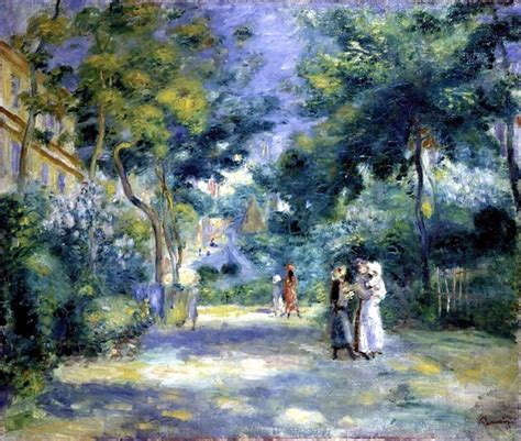 Renoir The Garden In Montmartre 1890 Impressionismus