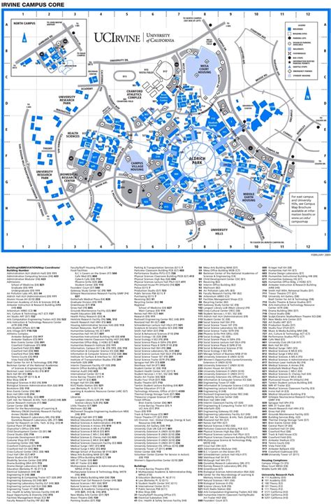 Irvine Campus Map