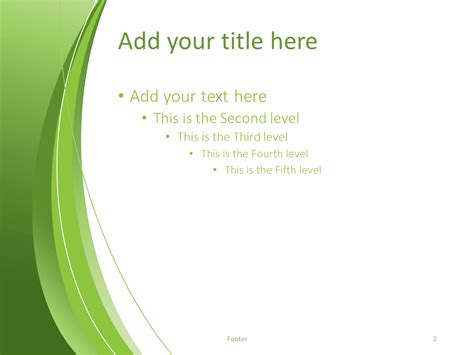 Template Ppt Green Mosi
