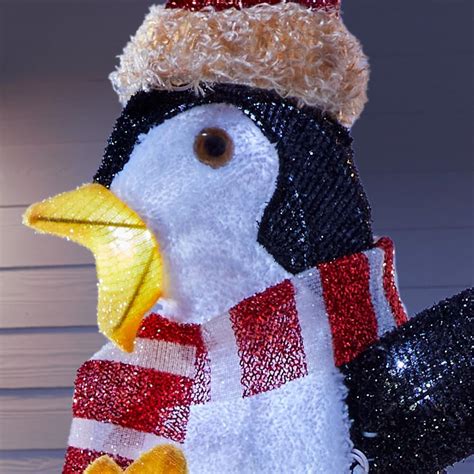 Home Accents Holiday 4 Ft Led Penguin And Skating Snowman Wam Kitchen