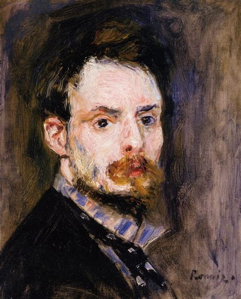 Self Portrait 1875 Painting Pierre Auguste Renoir Oil Paintings