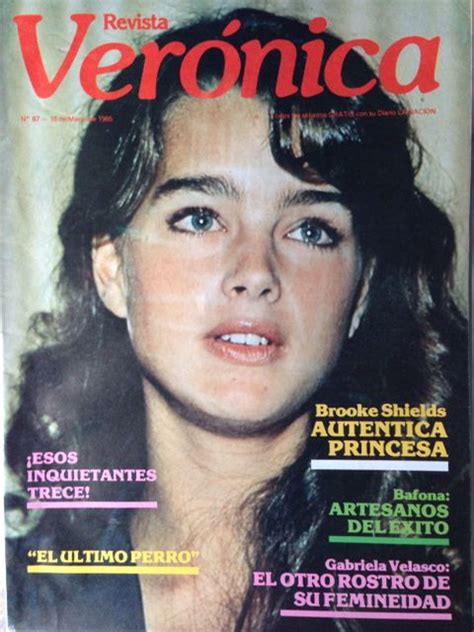 Brooke Shields Cover Veronica Magazine 16 March 1985 Brooke Shields