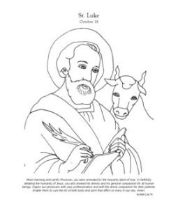 St. Luke | Religious Coloring Pages | Pinterest