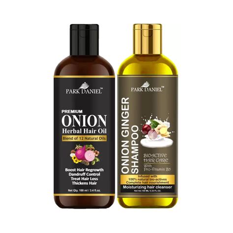 Park Daniel Premium Onion Oil And Onion Ginger Shampoo Combo Pack Of 2