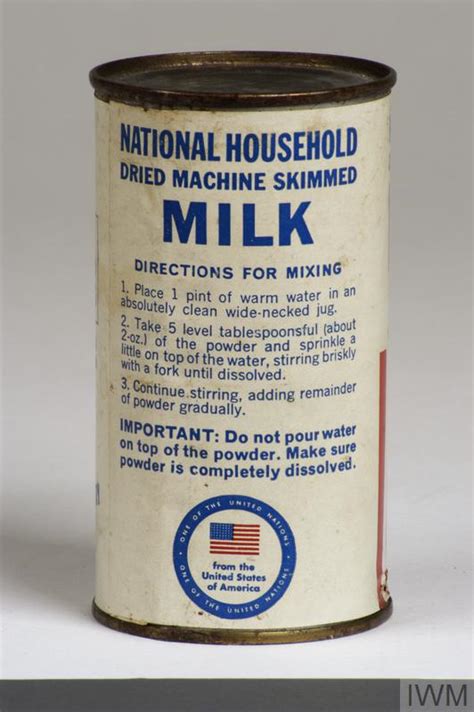 Tin Of National Household Powdered Milk British Eph 1317