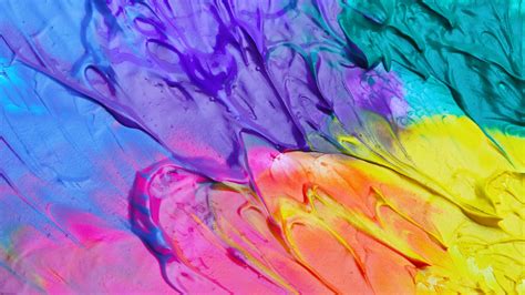 Colorful Paint Splash Abstract 4k