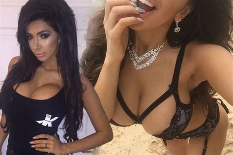 Chloe Mafia Shows Off Eye Popping Cleavage As She Almost Bursts Out Of Lace Lingerie Irish