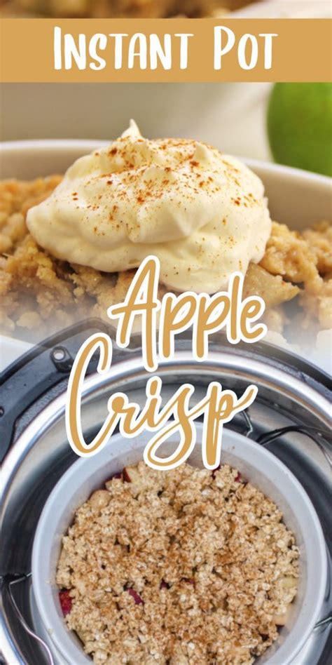 Apple crisp in the instant pot is not only easy to make but also tastes amazing. Instant Pot Apple Crisp - Corrie Cooks