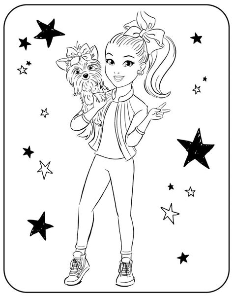 Jojo Siwa Coloring Pages To Print For Kids