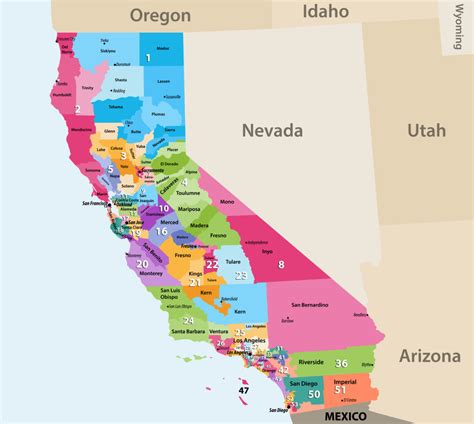 CA Voting Districts Map