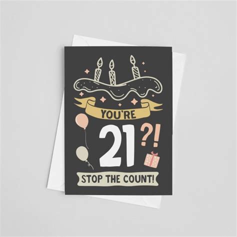 Funny 21st Birthday Card 21st Birthday Card 21st Birthday Etsy