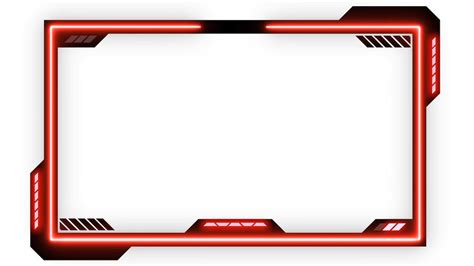 Animated Webcam Overlay Black And Neon Red Qhd Etsy Australia