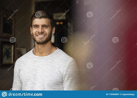 A Contented Man Stock Image Image Of Carefree Intelligence 170306891