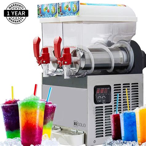 New 3 Bowl 10l Slushie Machine Slush Puppie Icee Frozen Cocktail Maker Tripple Bar And Beverage