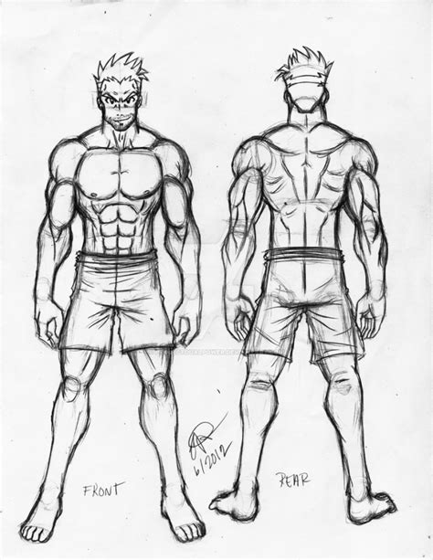How To Draw An Anime Boy Full Body Step By Step Animeoutline Pdmrea