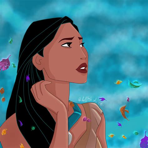 Disney Fanart Pocahontas By Foxwish Art On Deviantart