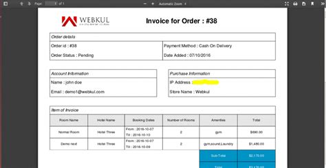 How To Generate Simple Pdf Invoice Using Fpdf Library Webkul Blog