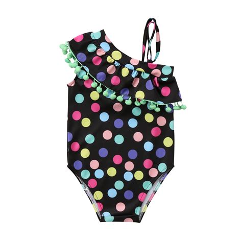 Cute Kids Baby Girls Polka Dot Swimsuit Swimwear Bathing Suit Tankini