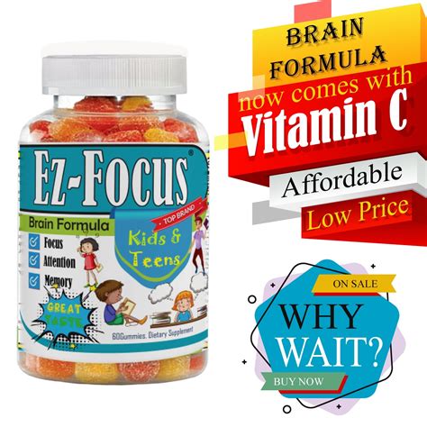 Brain Health Supplement And Kids Multivitamin Gummies 60 Ct Kids Brain