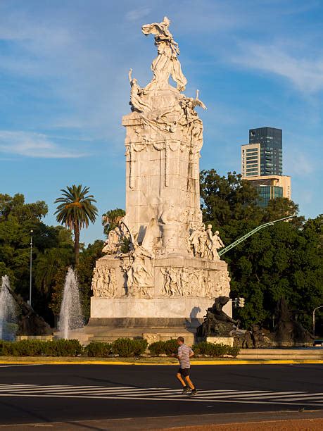 Monumento A La Carta Magna Y Las Cuatro Regiones Argentinas Stock