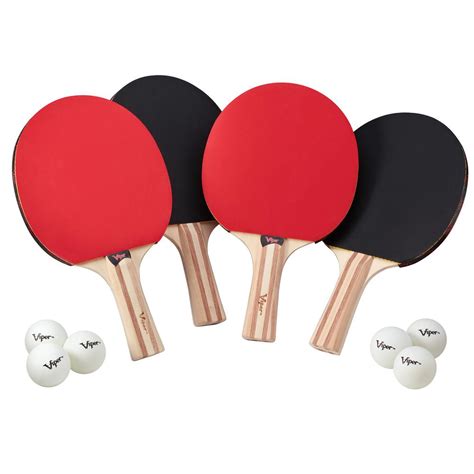 Follow us here as we bring you all the day's highlights. Viper Table Tennis Racket 4-Pack Set with 6 Balls-70-2005 ...