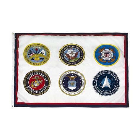 Armed Forces Flag Six Branches Of The Military Flag Fly Me Flag