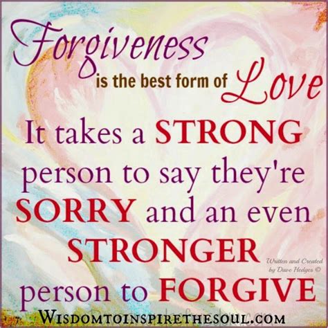 Forgiveness Is The Best Form Of Love