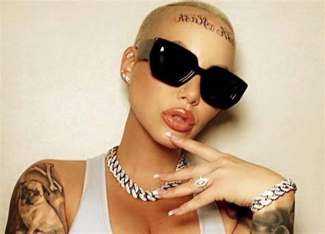 She's certainly no stranger to controversy but, dare we say it, amber rose may just have gone too far this time? Amber Rose Defends Her New Controversial Tattoo While ...