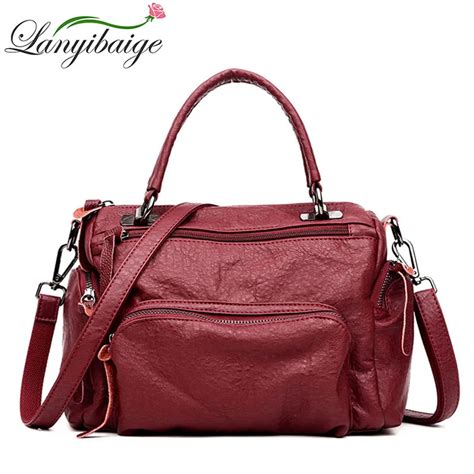 Fashion High Quality Fabric Women Leather Handbags Famous Designer