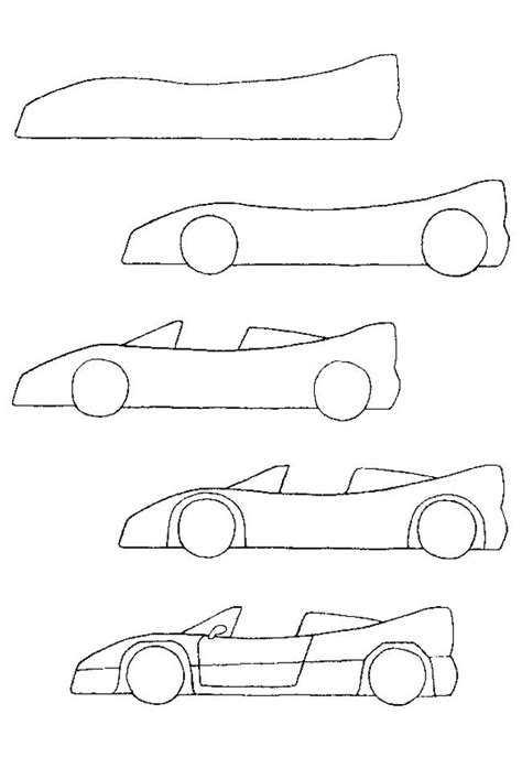Then, add details like windows and bumpers, darken the lines you want to keep. How to Draw Tutorials | Easy drawings, Car drawings, Drawings