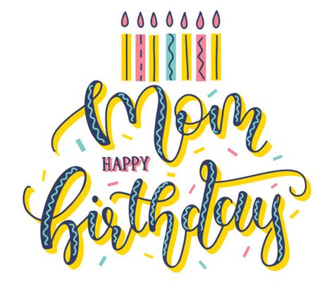 Happy Birthday Mom Illustrations Royalty Free Vector Graphics And Clip