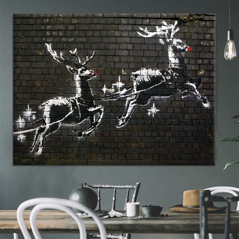 Banksy Christmas Canvas Print Or Poster Canvas Art Rocks